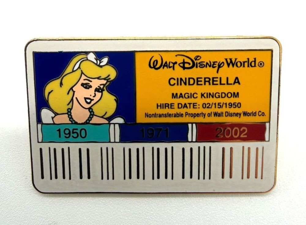 Disney Cast ID Series Pin Cinderella Limited Edition 3500 Magic Kingdom LE